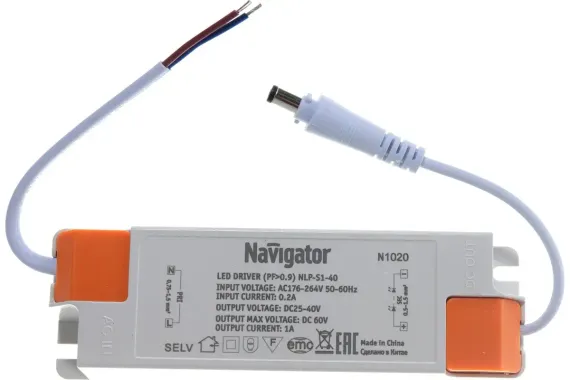 Драйвер Navigator ND-P40 40W 1000mA IP40 38012