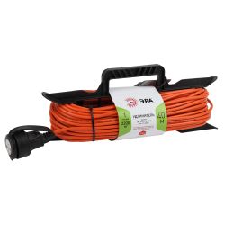 Удлинитель силовой ЭРА UFx-1-2x1.0-40m на рамке без заземления 1 розетка 40м ПВС 2х1мм2 | Электротовары