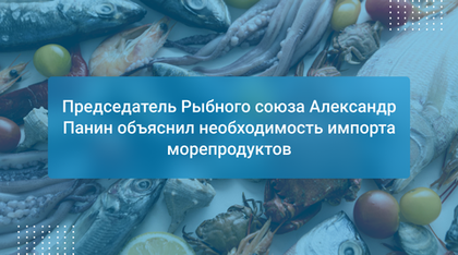 Председатель Рыбного союза Александр Панин объяснил необходимость импорта морепродуктов