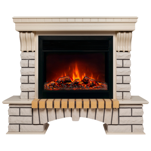 Каминокомплект Real Flame Country 26 WT с очагом Moonblaze Deluxe Black