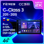 Teyes CC3 2K 9"для Mercedes-Benz C-Class 3 2011-2015