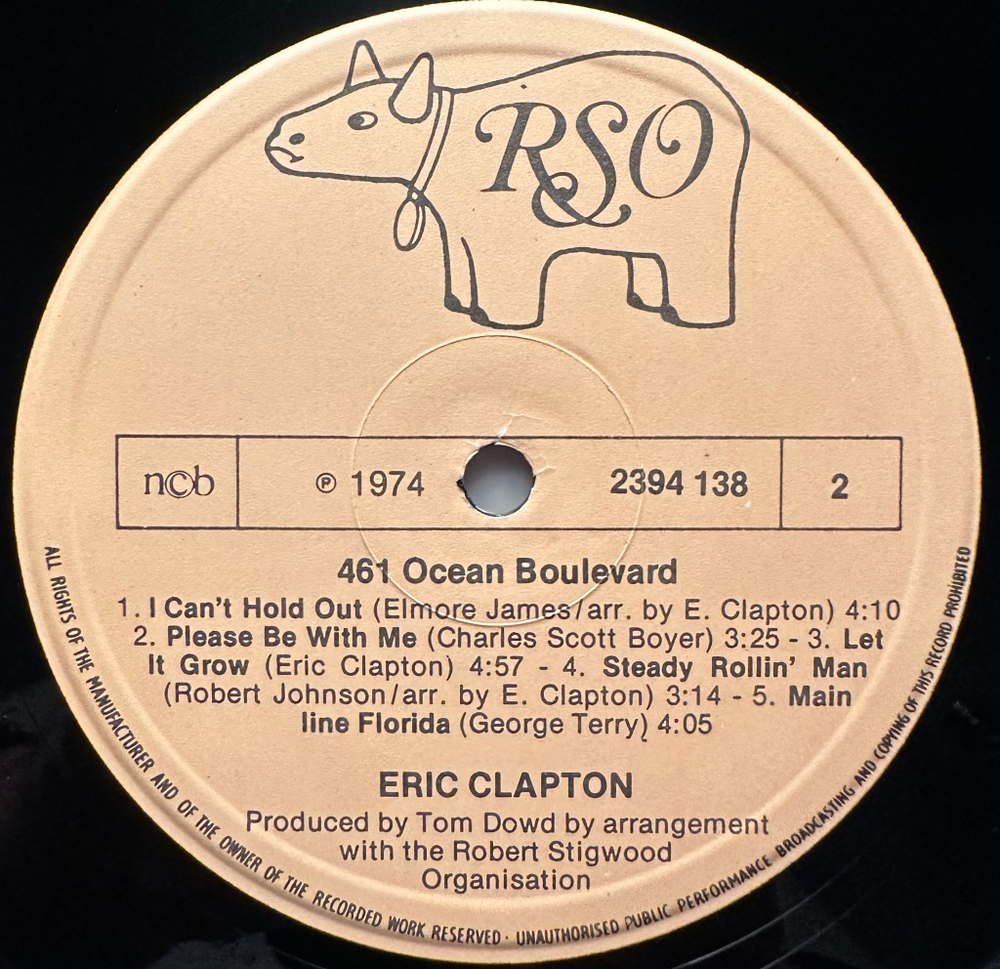 Eric Clapton - 461 Ocean Boulevard (Скандинавия 1975г.)