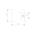 ЭКО Вертикальный профиль H (5,40 м) бронза матовая (AL) (AE0503) Aristo (Акция)
