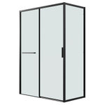 Душевое ограждение Grossman Style 100.K33.05.110.21.00-200.K33.05.100.21.00 (110х100х195) раздвижная,черный матовый,стекло прозрачное,2 места