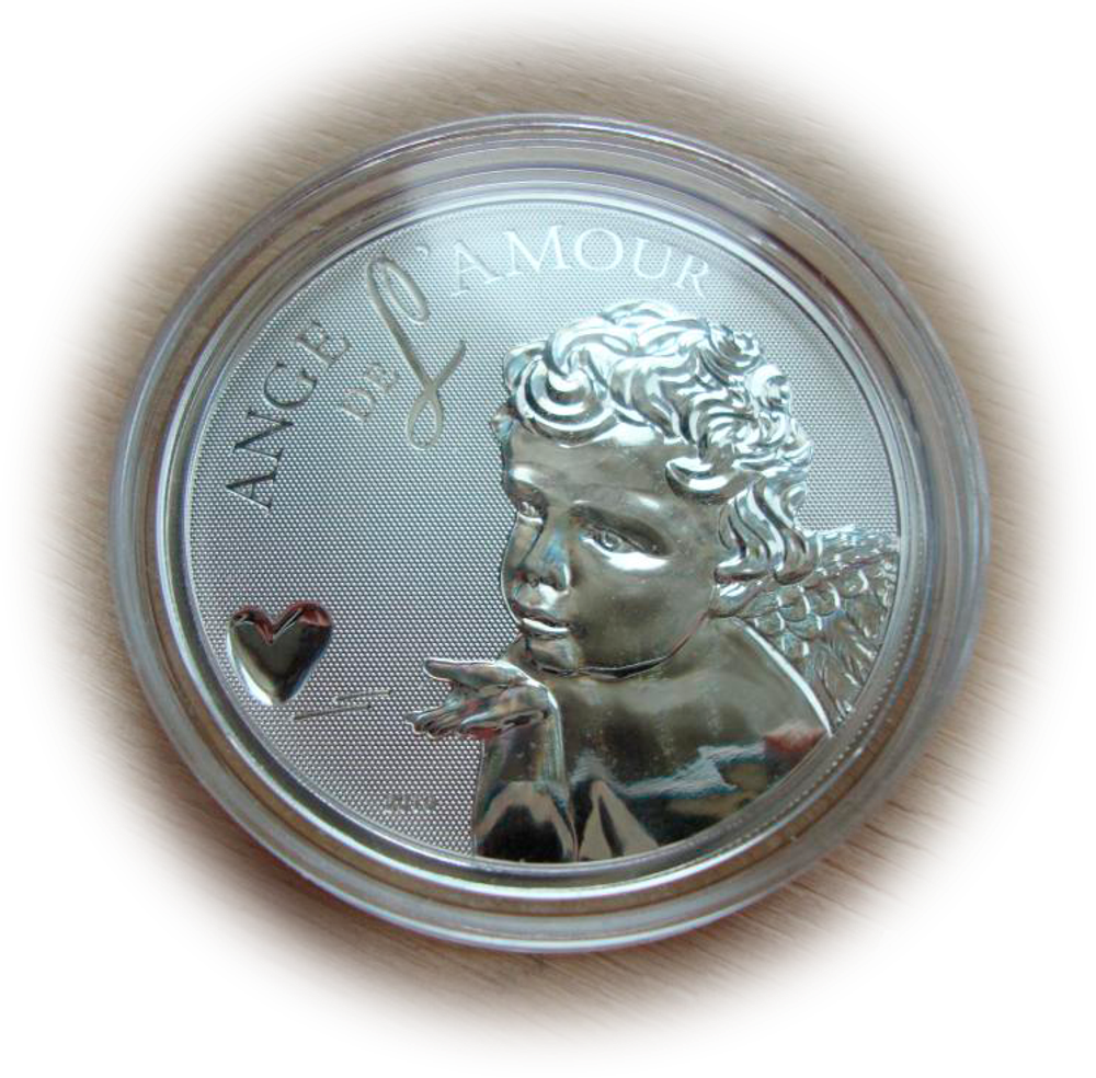 Камерун 1000 франков 2010 Ангел любви Серебро