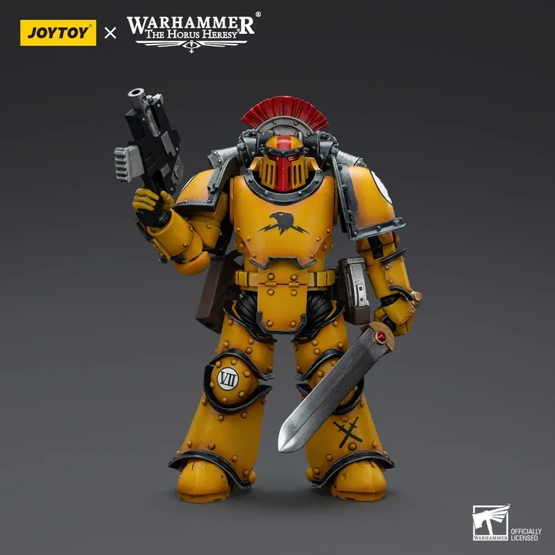 Фигурка JOYTOY Imperial Fists Legion MkIII Tactical Squad Sergeant with Power Sword