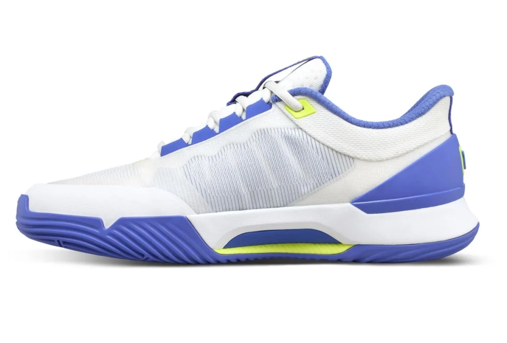 Женские кроссовки для padel Wilson Intrigue Tour Padel - white/amparo blue/safety yellow