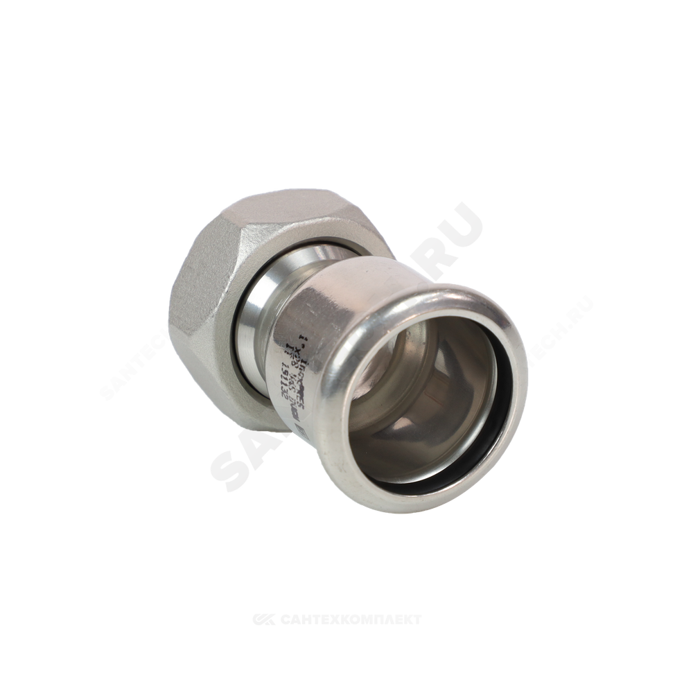 Муфта сталь нерж AISI 316L Дн 35х1 1/4" пресс/нак/гайка Inoxpres RM 183035012