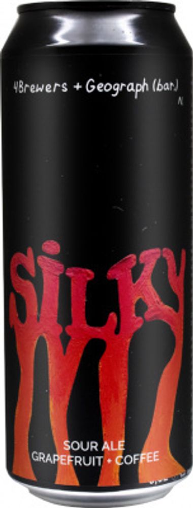 Пиво Четыре Пивовара Силки / 4 Brewers Silky 0.5 - банка