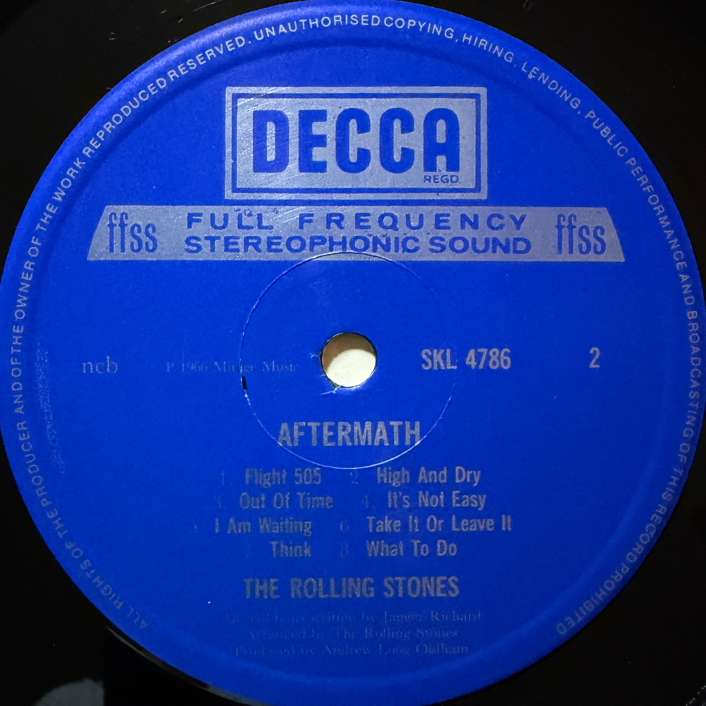 The Rolling Stones ‎– Aftermath (Скандинавия 1981г.)