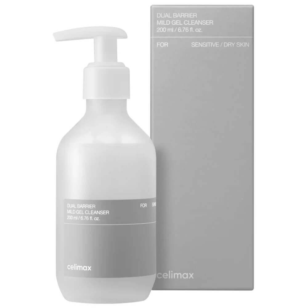 Celimax Гель-пенка для умывания с комплексом церамидов Dual Barrier Mild Gel Cleanser, 200мл