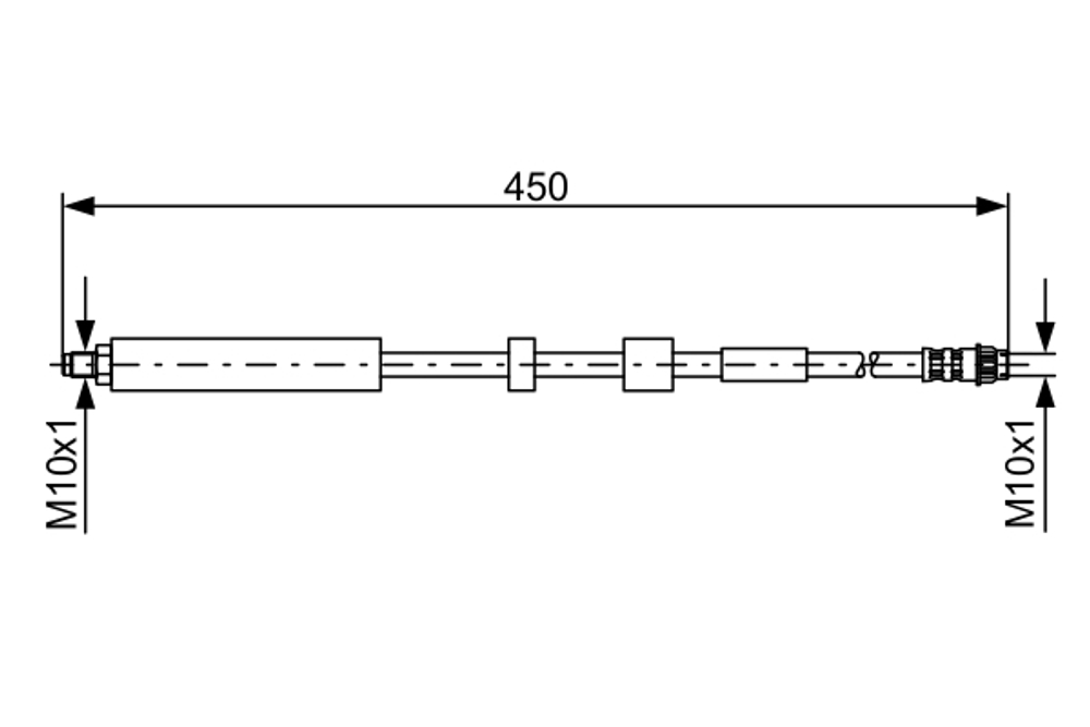 BOSCH - 1987481051-BOC - Brake Hose - Povrat artikla narucenog iz Njemacke nije moguc.