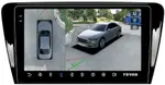 Магнитола для Skoda Octavia A7 2013-2020 (без блока в бардачке) - Teyes CC3-2K-360 монитор 10.36" 2K QLED на Android 10, Быстрая, CarPlay, 4G SIM-слот, 4 камеры в комплекте