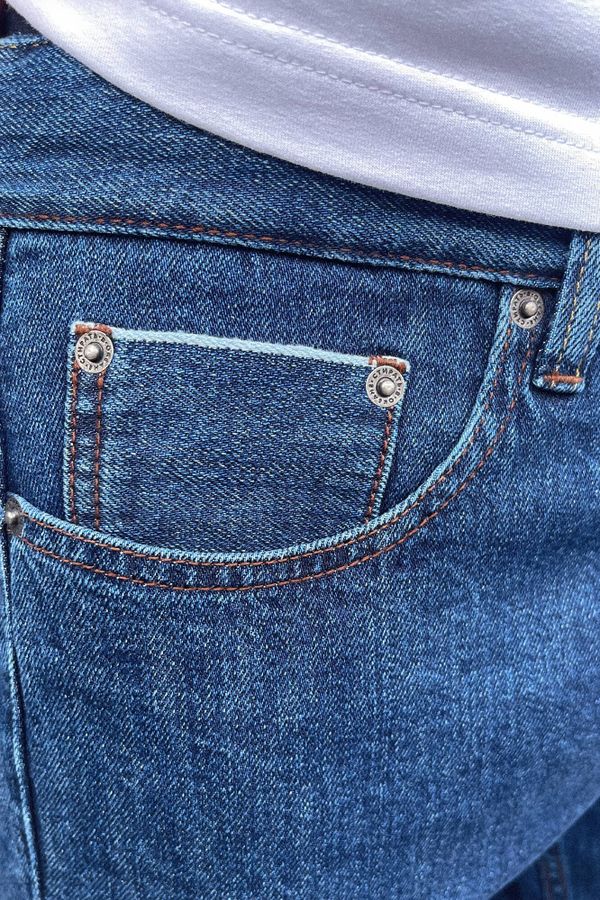 Джинсы Selvedge 1702 Tapered True Indigo Wash мужские синие - фото 4