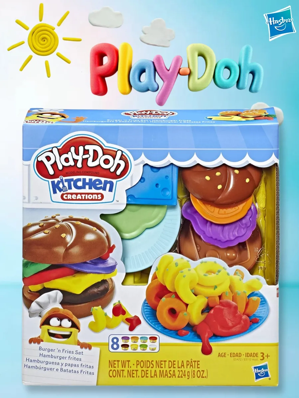 Игровой набор Play-Doh Плей До Гамбургер и картошка E5472