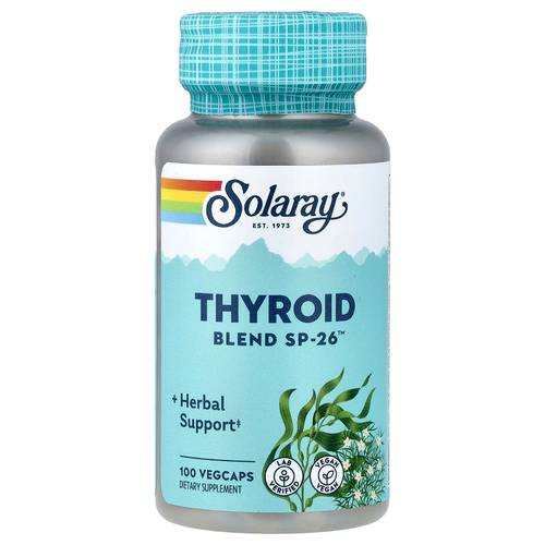 Solaray, Thyroid Blend SP-26™, 100 растительных капсул
