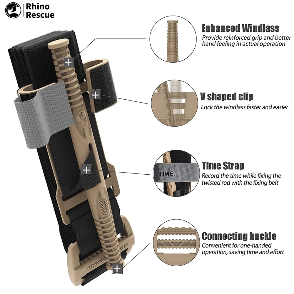 Турникет пластиковый RHINO RESCUE CR-ED01A (Тан)