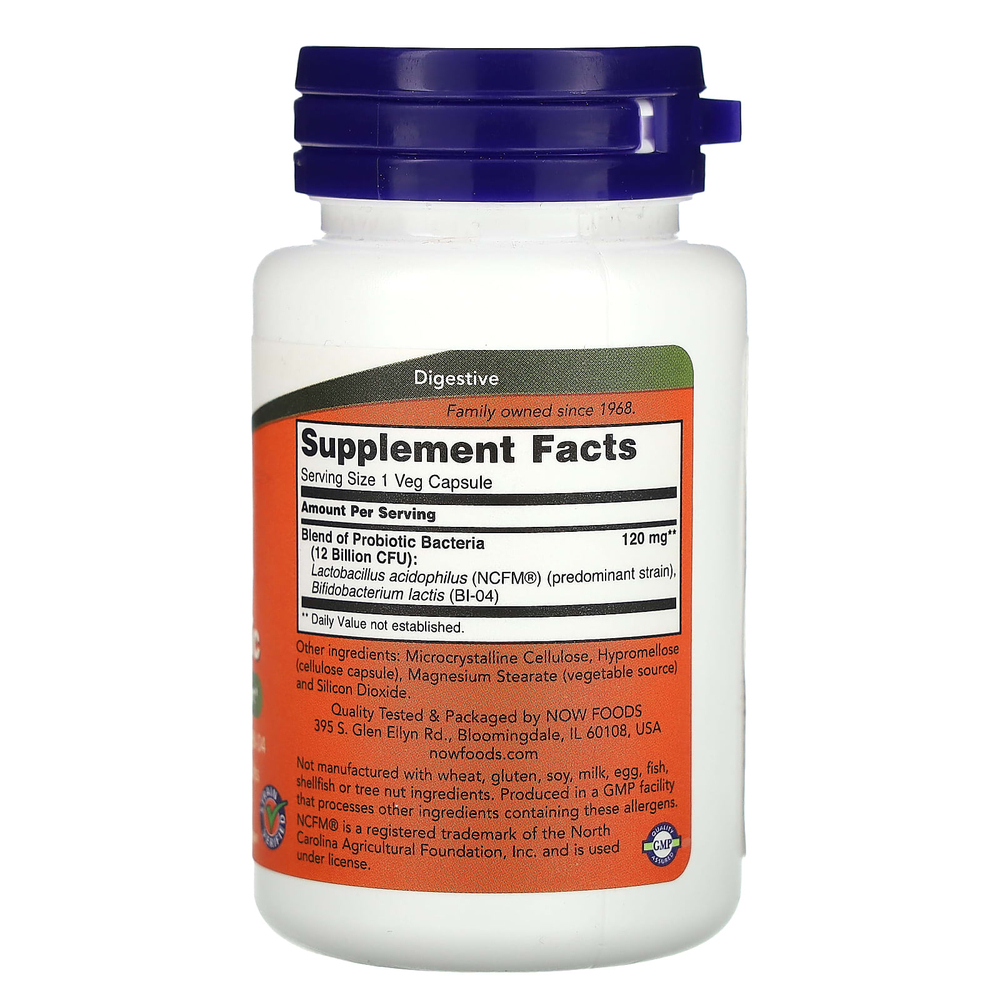 NOW Foods, пробиотик для поддержки дыхательной системы, 60 растительных капсул