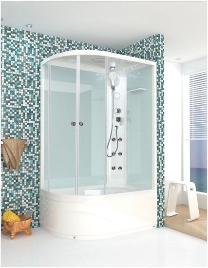 Душевая кабина DOMANI-Spa Delight 128 R high,правая,выс. поддон,мат,120х80х218