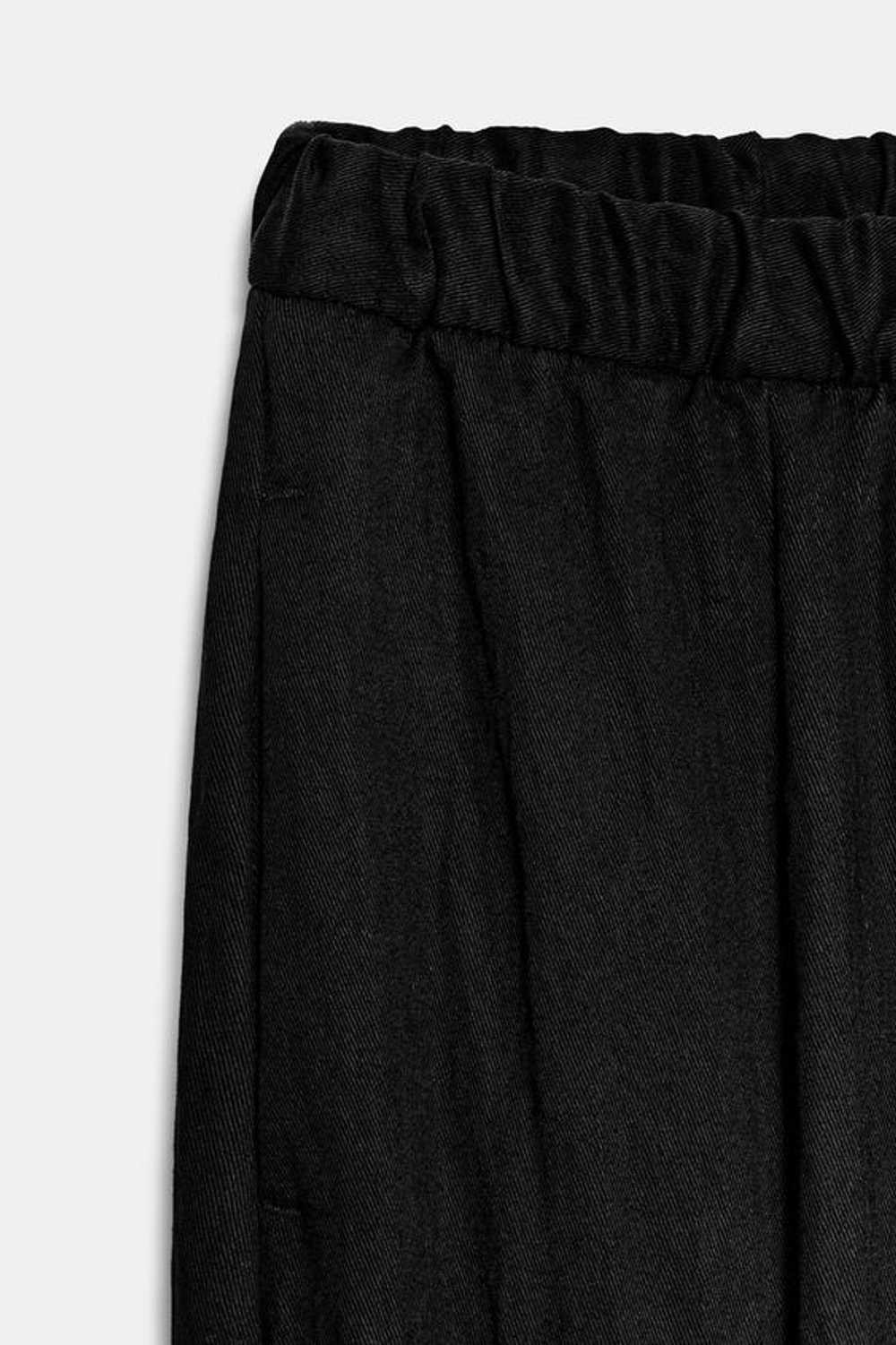 ZARA БРЮКИ BARREL — ZW COLLECTION, ЧЕРНЫЙ