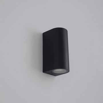Уличный настенный светильник 2*GU10 CLT 527W2 BL чёрный Crystal Lux