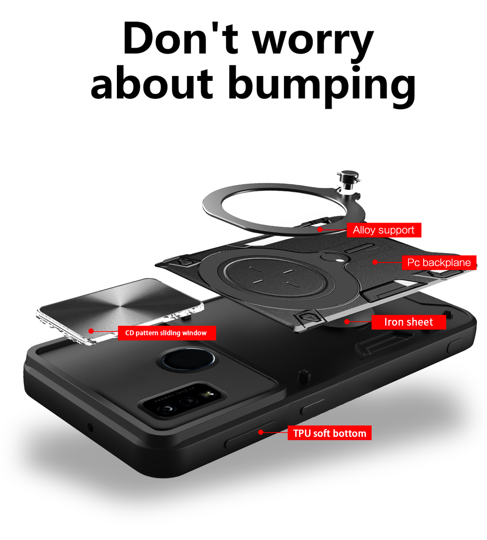 Чехол с кольцом Big Ring Case для ZTE Blade A51
