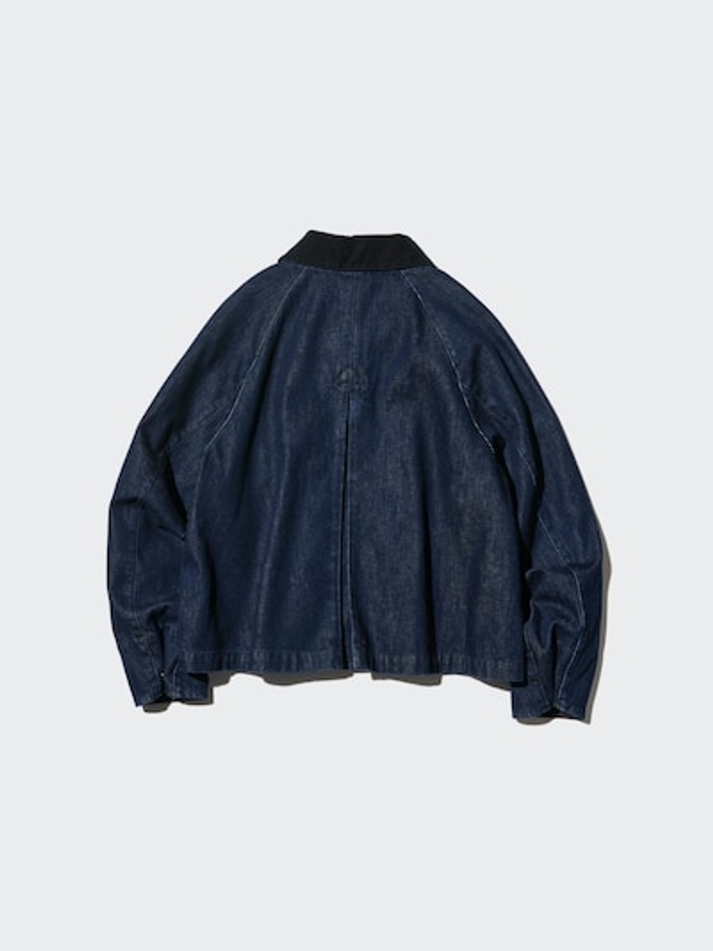 UNIQLO Короткая джинсовая куртка, темно-синий