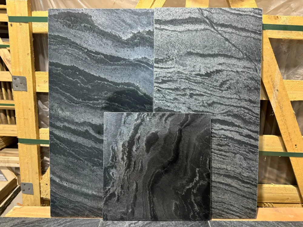 Плитка-сланец Silver Grey, полированная поверхность Pharaon 300x300x12