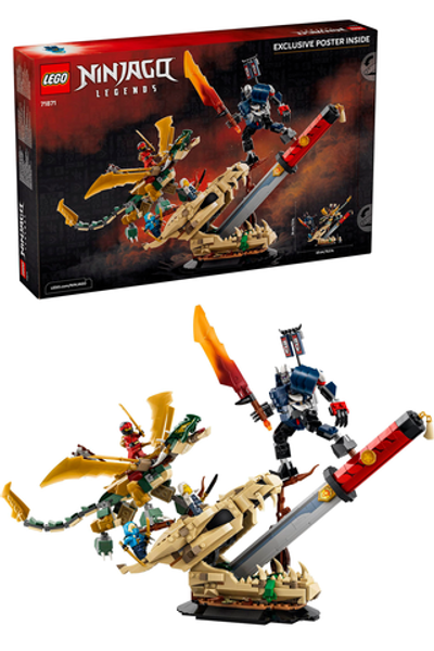Конструктор Лего Ниндзяго Битва клинков дракона 71871 | LEGO NINJAGO Battle at the Dragon’s Blade | 1016 деталей | 9+