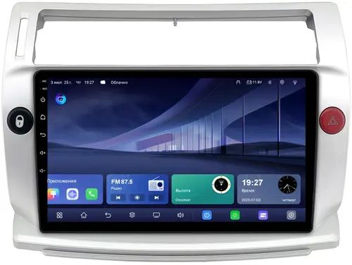 Магнитола для Citroen C4 2004-2011 - Kuberg QLed, Android 14, TS105, Быстрейшая, CarPlay, SIM-слот