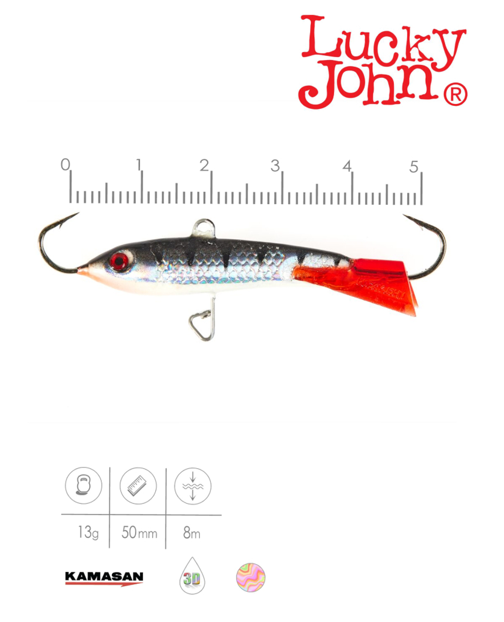 Балансир LUCKY JOHN Classic №5, цвет 12HRT, арт. 81500-12HRT