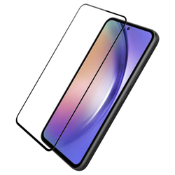 Защитное стекло на экран для Samsung Galaxy A54 5G и Galaxy S23 FE, тонкие черные рамками и олеофобное покрытие, Veason