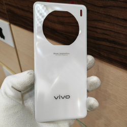 Крышка для Vivo X100S оригинальная без стекла камеры (заднее стекло) цвет: Белый