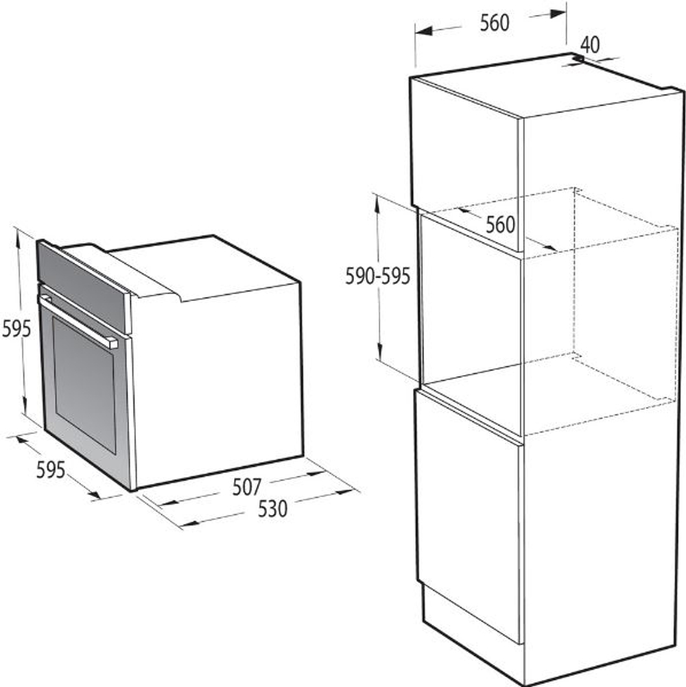 Электрический духовой шкаф Gorenje BO6737E03AWGN