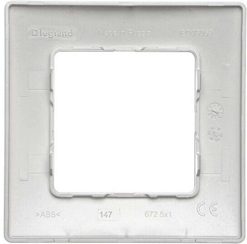 Legrand Etika Алюминий Рамка 1-ая 672551 - 3 шт