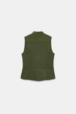 ZARA ЖИЛЕТ НА МОЛНИИ, ТЕМНЫЙ ХАКИ