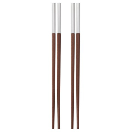 IKEA SÖTBJÖRNBÄR  (ИКЕА СЁТБЙЁРНБЭР)  -  Палочки для еды, 2 пары - коричневые 24 см