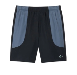 Мужские теннисные шорты Lacoste Water Repellent Colour Block Sport - black/grey