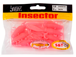 Виброхвосты съедобные LJ Pro Series INSECTOR 2,8in (7 см), цв. F05, 8 шт.