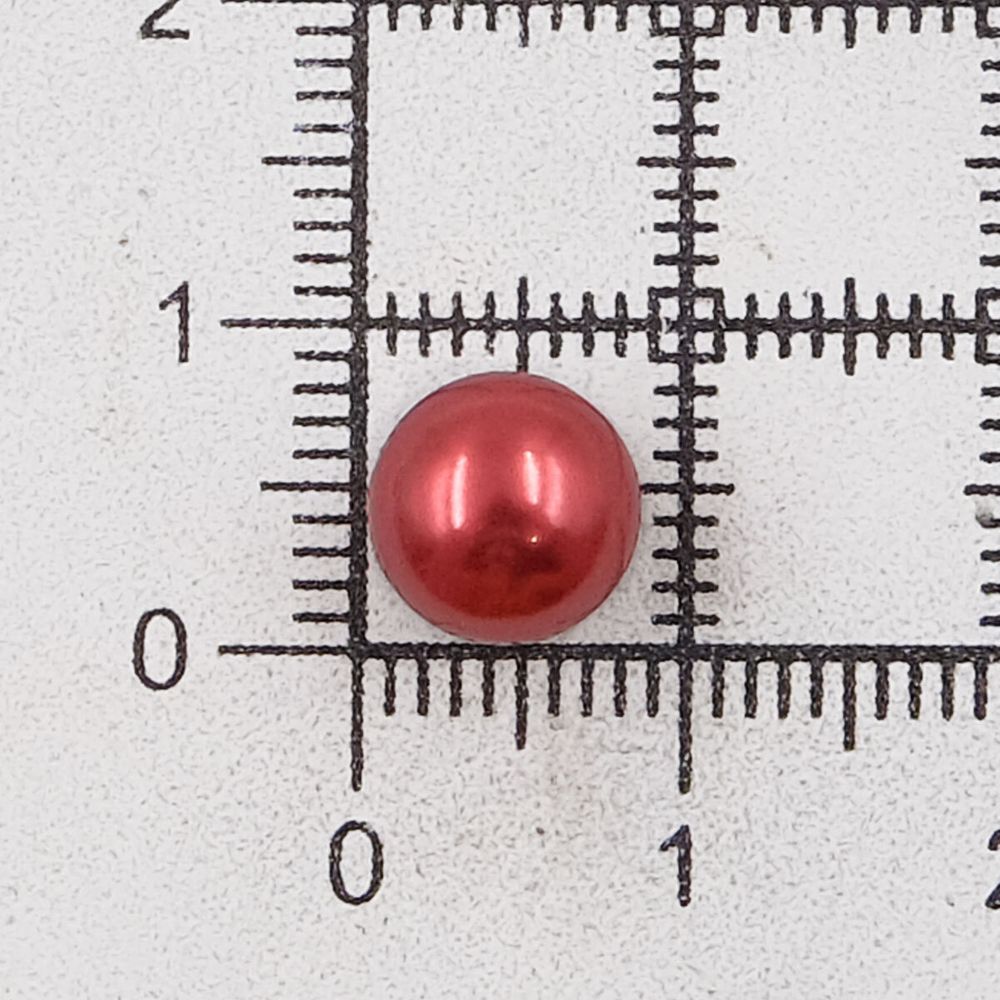 Пуговицы на ножке 12L=8 мм, (Red2 (красный2)), 36 шт