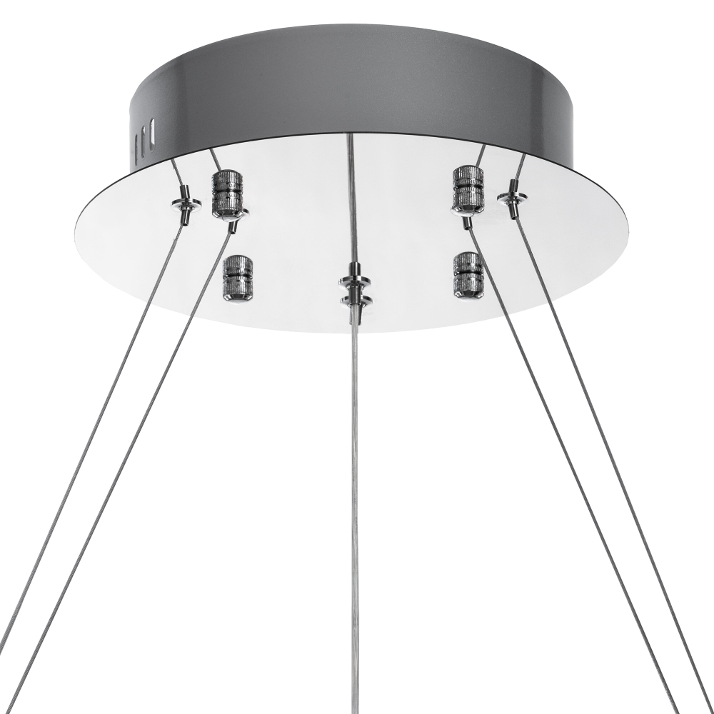 Citilux Чезаре CL338281 LED Люстра хрустальная с пультом Хром