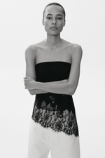 Асимметричный кружевной топ - H&M