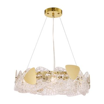 Люстра подвесная 6*Е14 6582/6 золотой/прозрачный Queeny Lumion