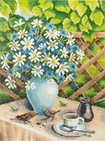 Алмазная (кристальная) мозаика Фрея, Дачное утро, 30х40 см