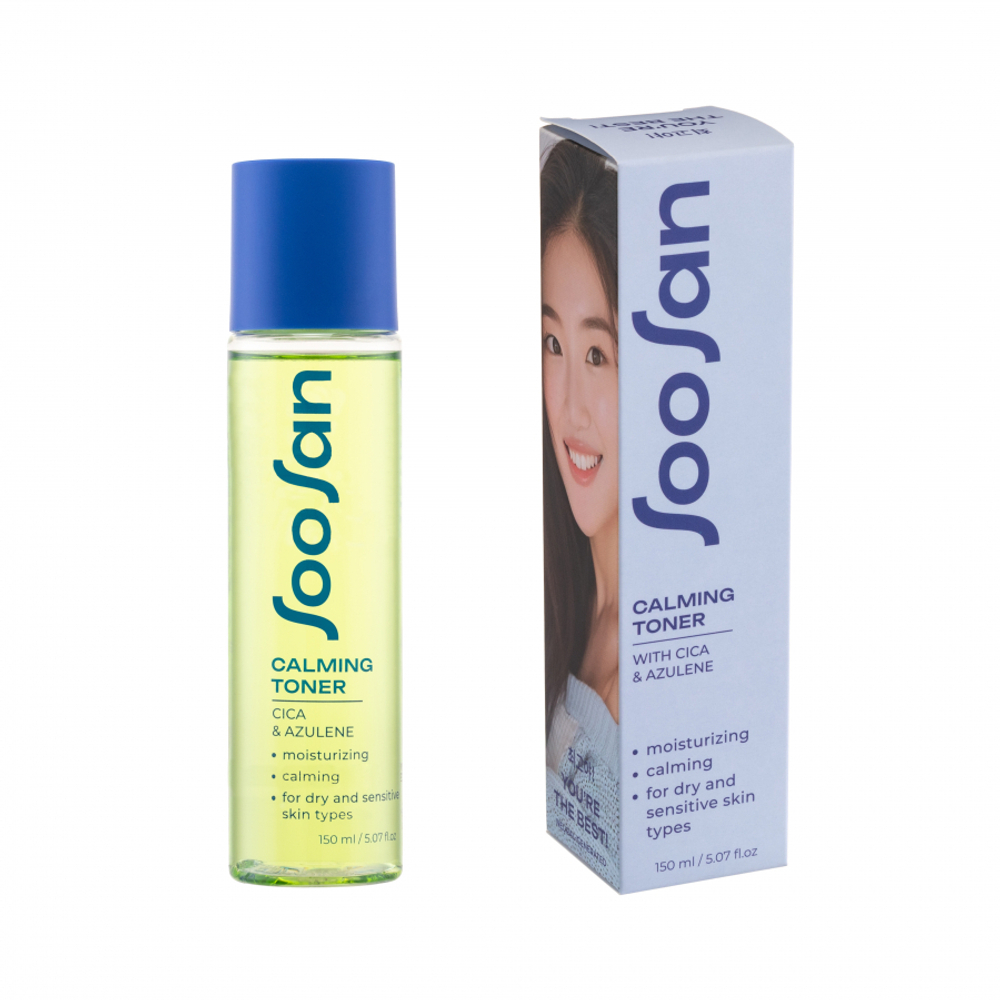 SOOSAN Calming Toner with Cica & Azulen Успокаивающий тонер с центеллой и азуленом 150мл
