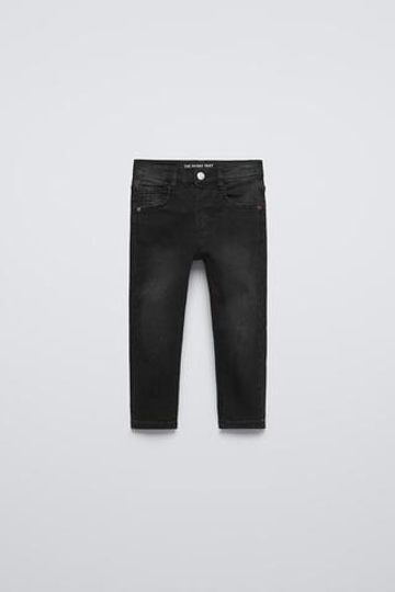 ZARA БАЗОВЫЕ ДЖИНСЫ СКИННИ, ЧЕРНЫЙ