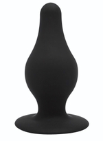 Черная малая анальная пробка SileXD - 7,2 см. (Цвет: черный)