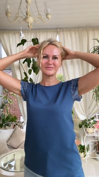 Футболка "Синее кружево"