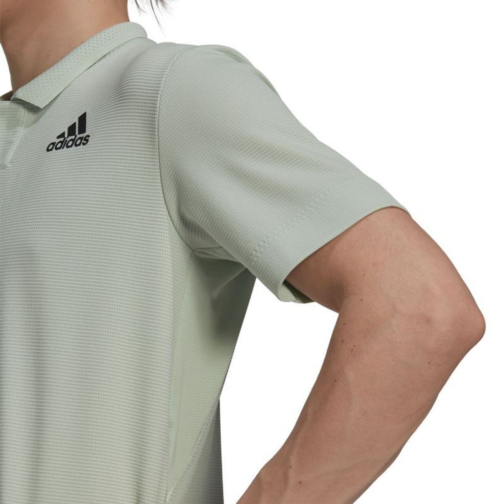 Мужское теннисное поло Adidas US Series Polo - linen green