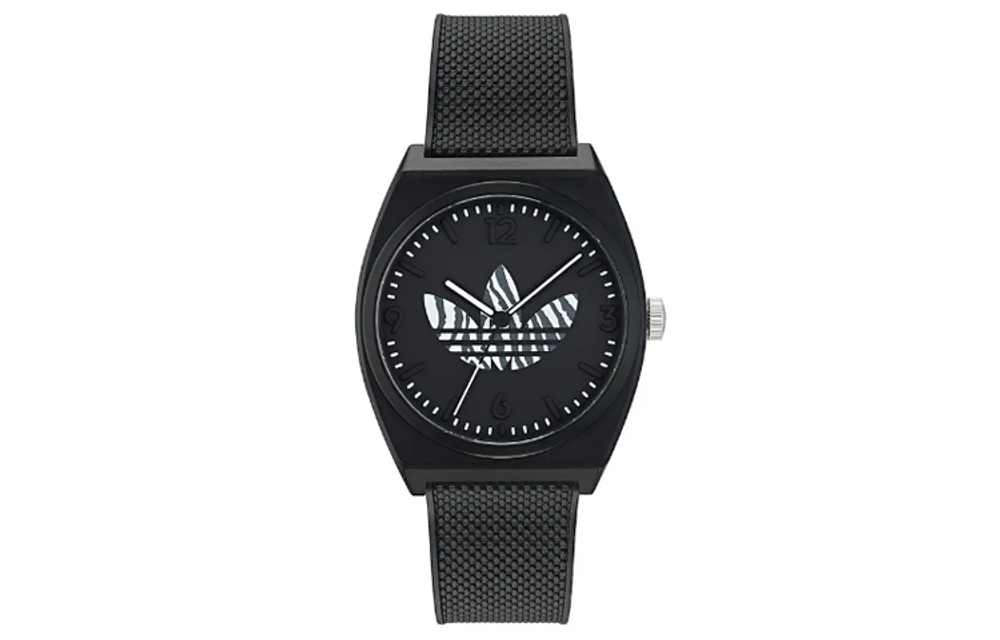 Adidas Originals Wrist Watch Quartz Movement Resin Strap 38mm Black Dial Unisex 50m Waterproof